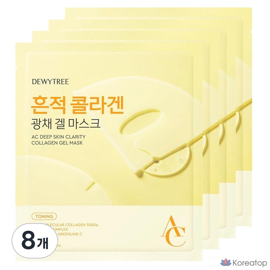 Гелевые маски Dewtree AC Deep Trace с коллагеном, 4 шт., 2 шт.