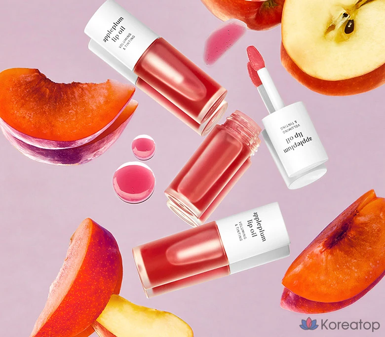 Масло для губ Nuni Apple Lip Oil, аромат «Яблоко и слива», 3,7 мл, 1 шт.