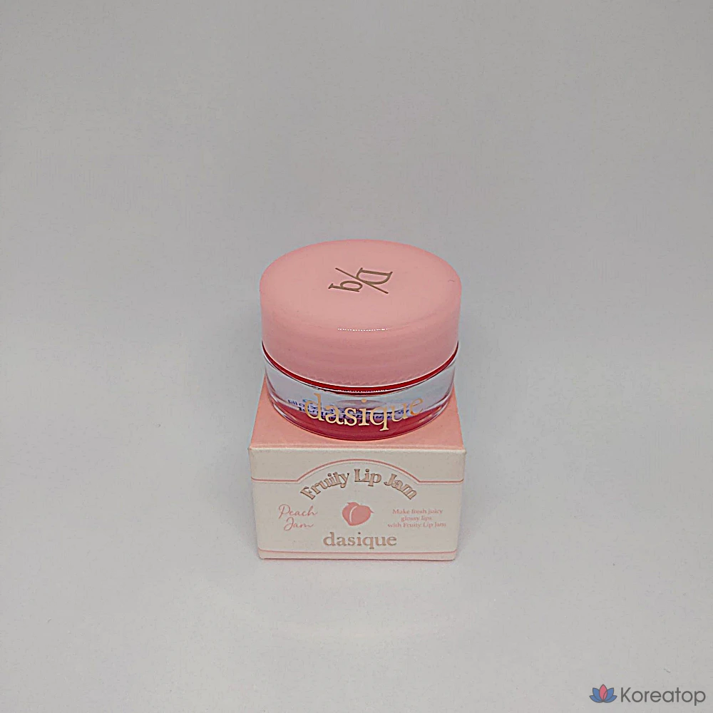 Dasique Фруктовый блеск для губ, 13 видов, Персиковый джем, 4 г, 1 шт.