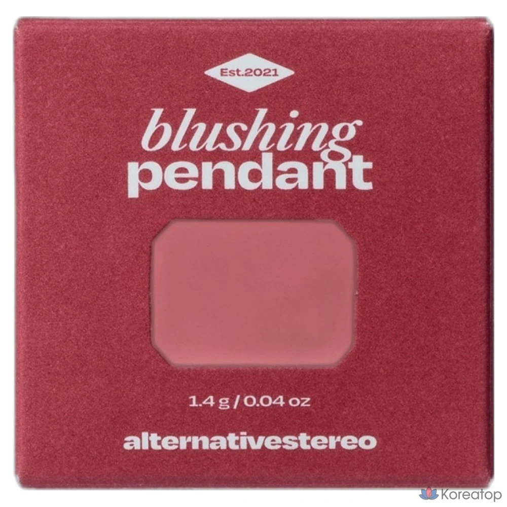Помада-подвеска ALTERNATIVE STEREO Blushing Pendant Velvet Balm, 1,4 г, 1 шт., салфетки V16 Rose Tissue