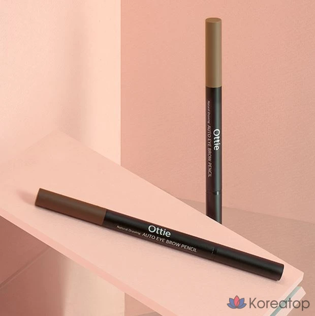 Карандаш для бровей Ottie Natural Drawing, 0,2 г, темно-коричневый, 1 шт., фото 7