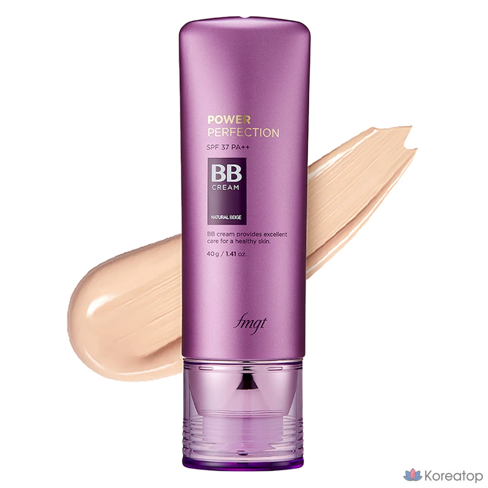 BB-крем The Face Shop Power Perfection SPF 37 PA++, V201 Абрикосово-бежевый, 40 г, 1 шт.