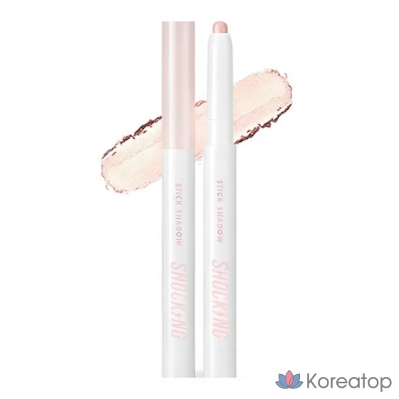 Тональные фиксирующие тени-карандаш Tony Moly The Shocking Color Fixing Stick Shadow, 1 г, оттенок 04 Milky White, 1 шт.