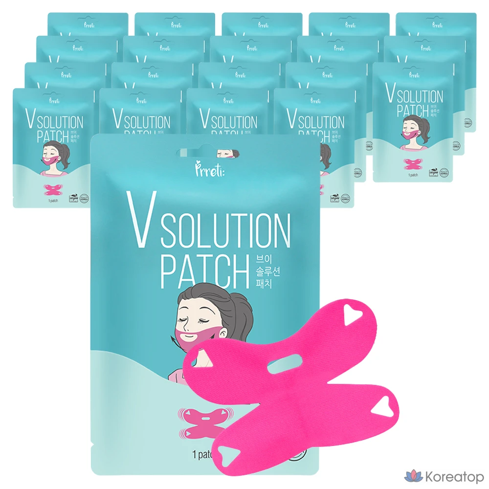 Пластыри Prreti V-Line Solution, 1 упаковка, 20 штук