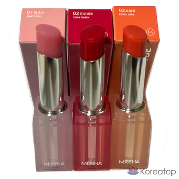 Бальзам для губ Missha Dartint, 4,8 г, 3 цвета, 1 шт.