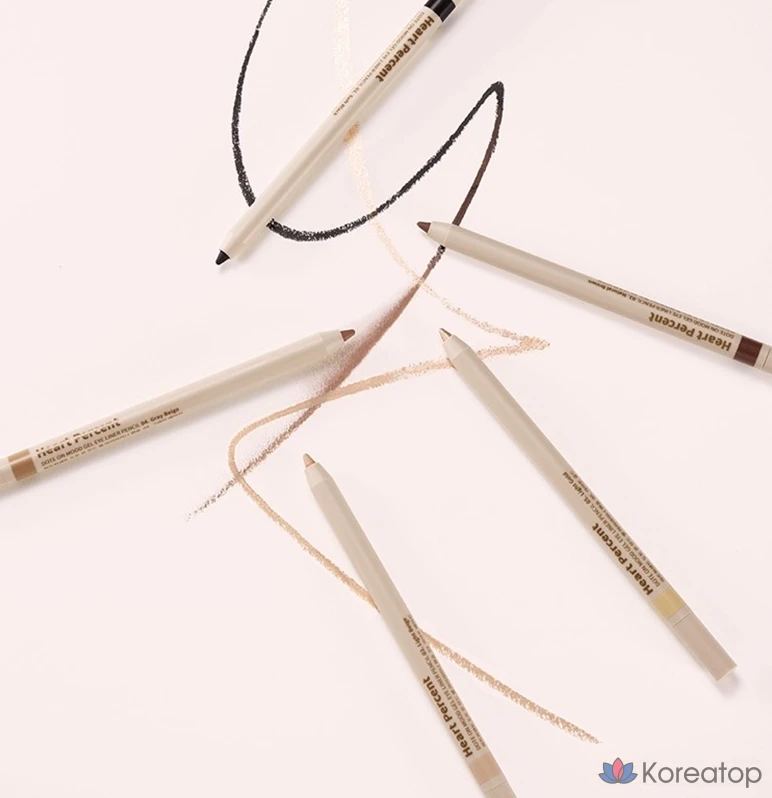 Гелевый карандаш для глаз Heart Percent Dot On Mood, 15 шт., нежно-розовый, 1 шт., фото 5