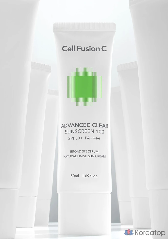 Солнцезащитный крем Cellfusion C Advanced Clear Sunscreen 100 SPF 50+ PA++++, 50 мл, 1 шт., фото 8