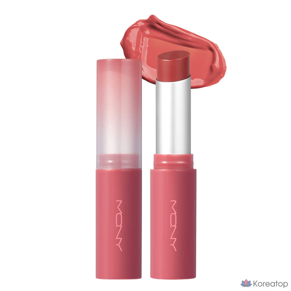 Помада Mqny New York Glow Melting Lipstick, оттенок 02 Nude Apple, 3,5 г, 1 шт.