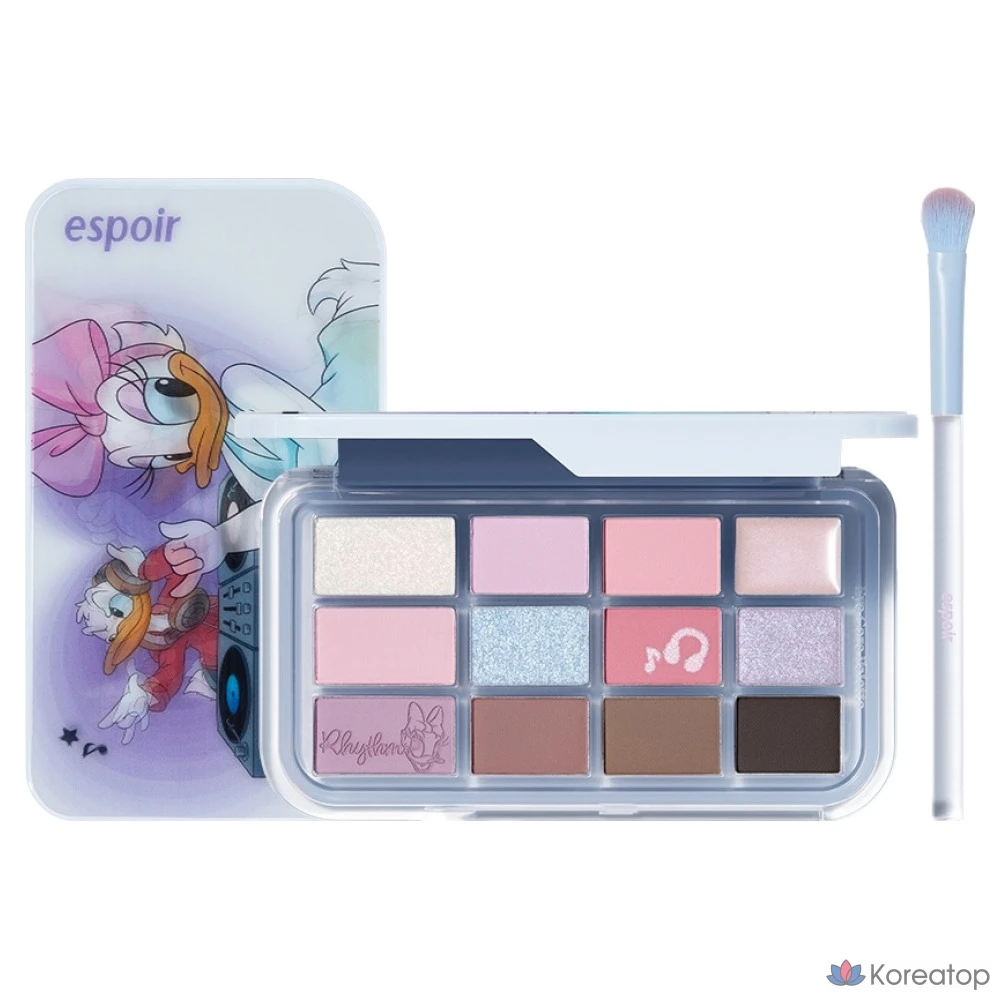 Палетка теней Espoir Disney Edition Eye Core Palette, № 9 Rhythmic Lavender, 1 комплект.
