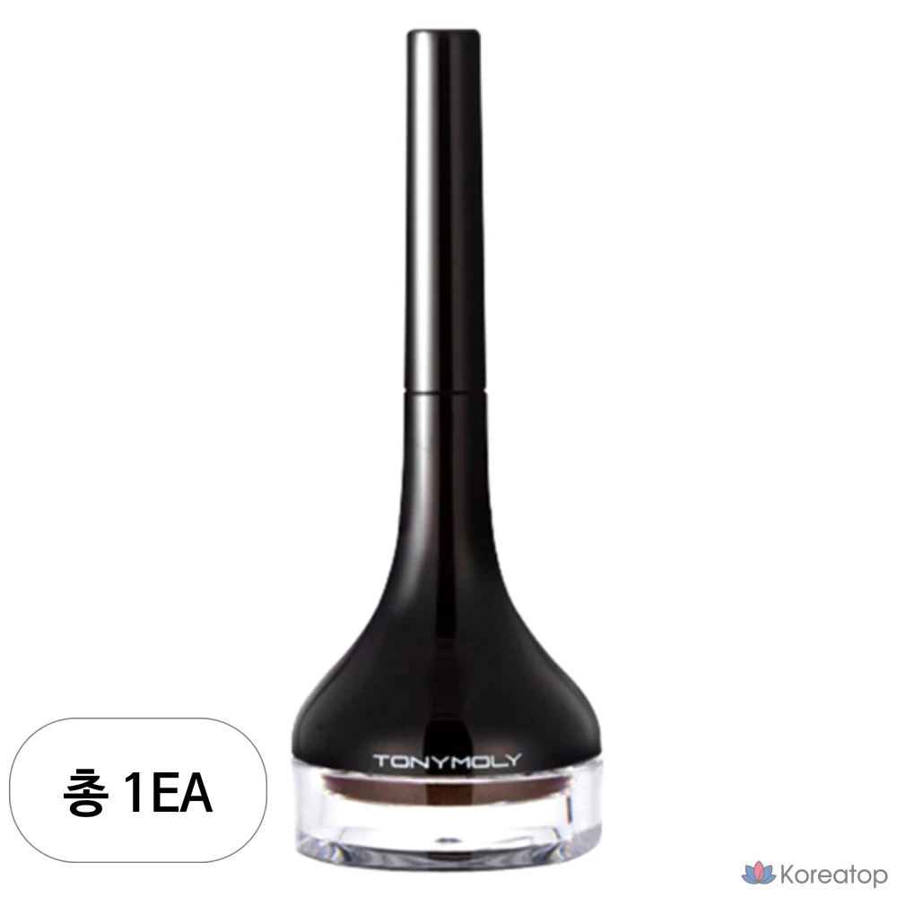 Гелевая подводка для глаз Tony Moly Back Gel Eyeliner с длинной кистью, № 3, жемчужно-коричневый цвет, 1 шт.