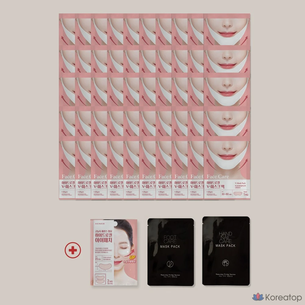 Набор из 5 гидрогелевых коллагеновых патчей для лифтинга линии V-образного силуэта LOLO SKINNY Pack Me In.