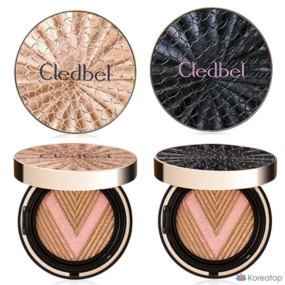 Clédbel Glow Power Lift V Cushion Season 3 Основной продукт + сменный блок (№ 21, № 23), № 23 Основной продукт + сменный блок (золотой футляр), 1 шт.