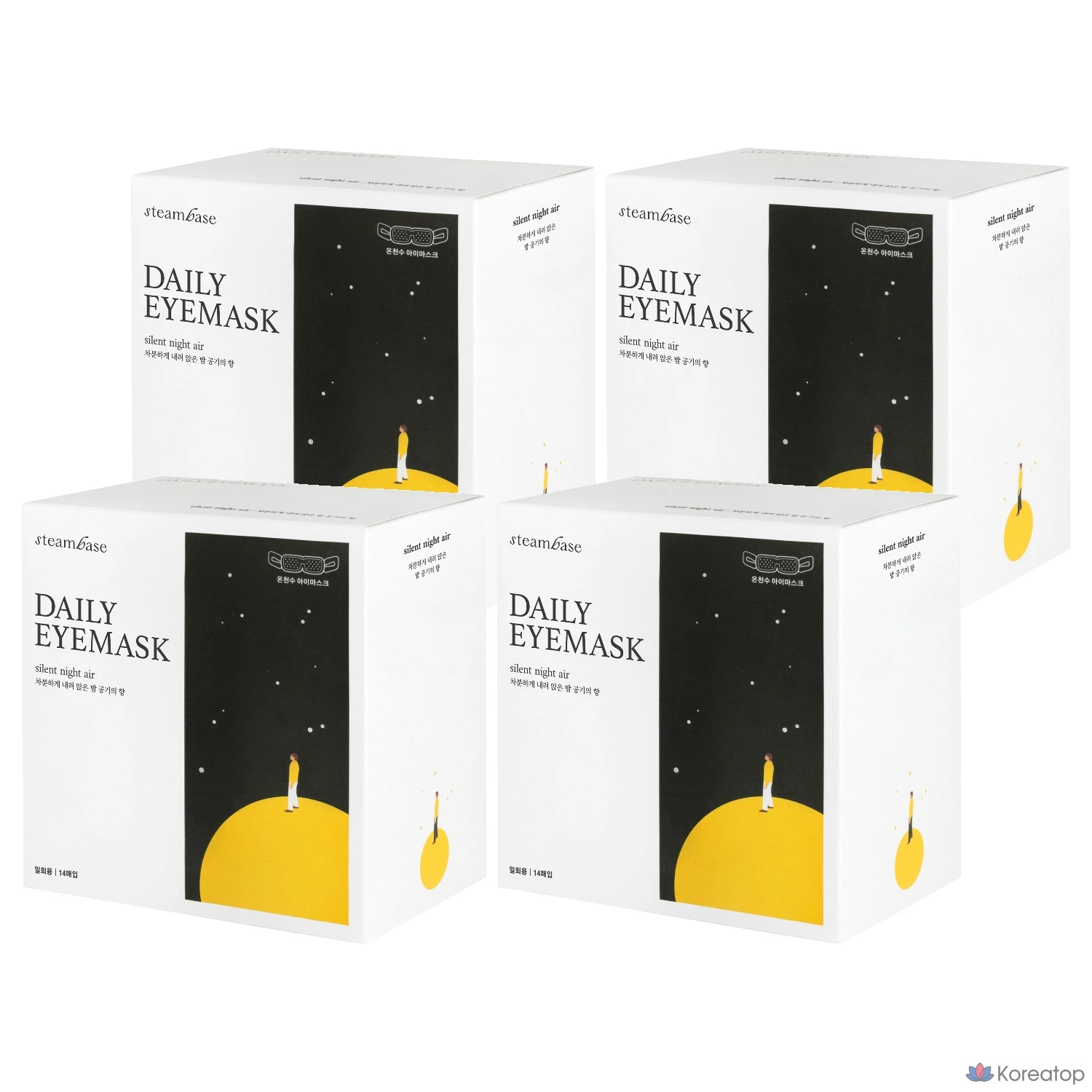 Маска для глаз Steambase Daily Eye Mask Night Air Scent, 14 штук, 4 упаковки