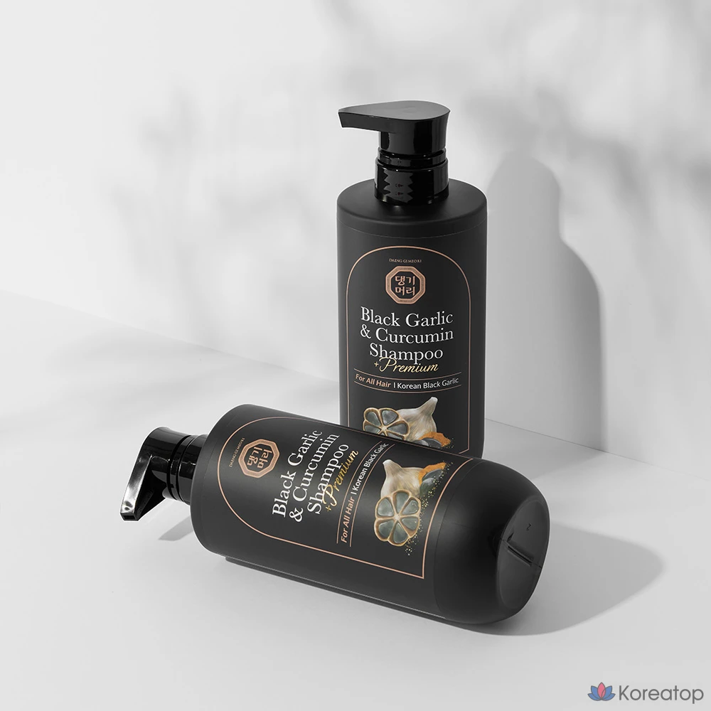 Danggi Meori Шампунь с черным чесноком и куркумином, 500 мл, 1 шт.