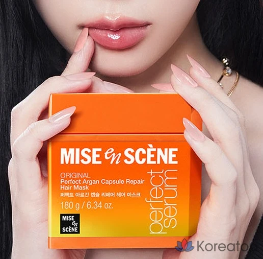 Восстанавливающая маска для волос «Mise en Scene» Perfect Argan Capsule, 180 г, 4 шт., фото 7
