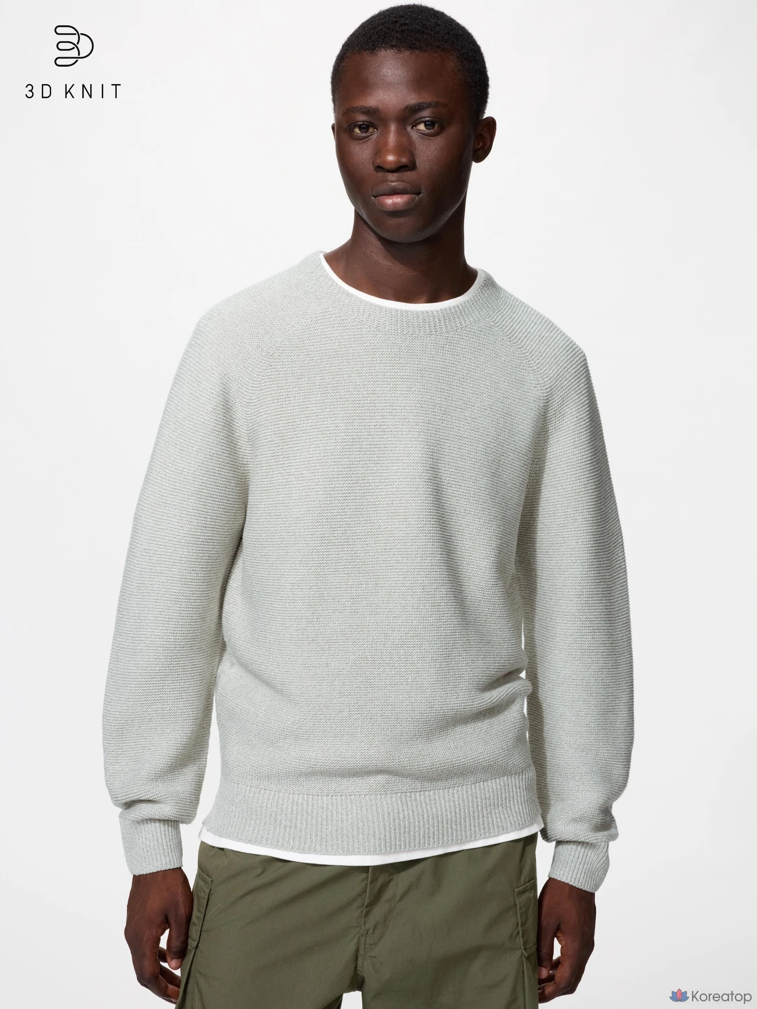 Свитер Uniqlo Washable 3D Knit Crew Neck Sweater