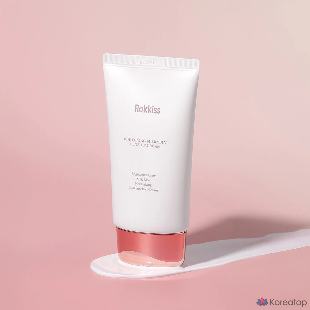 Отбеливающий крем для лица Wonjin Whitening Milky Berry Tone-Up Cream, на молочной основе, 50 мл, 1 шт.