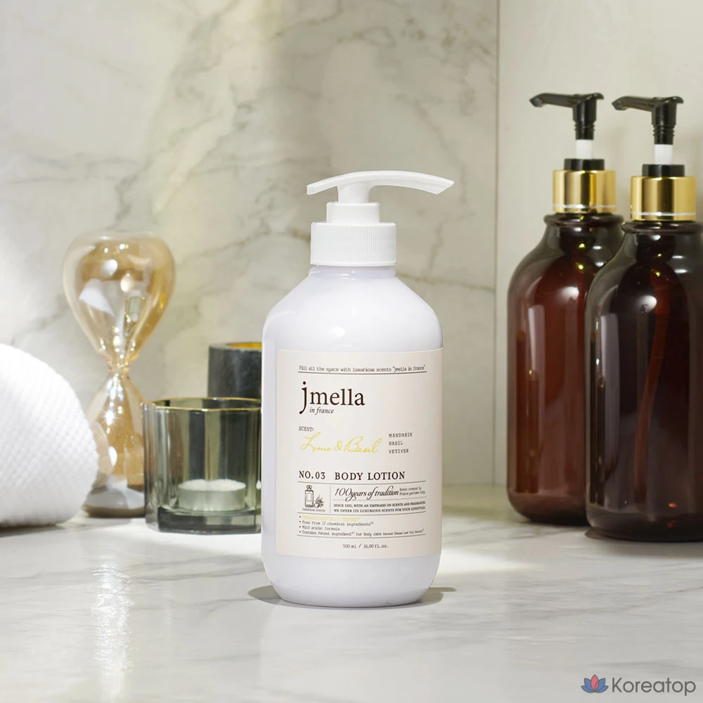 Лосьон для тела с лаймом и базиликом, цитрусовые, 1 шт., 500 мл.