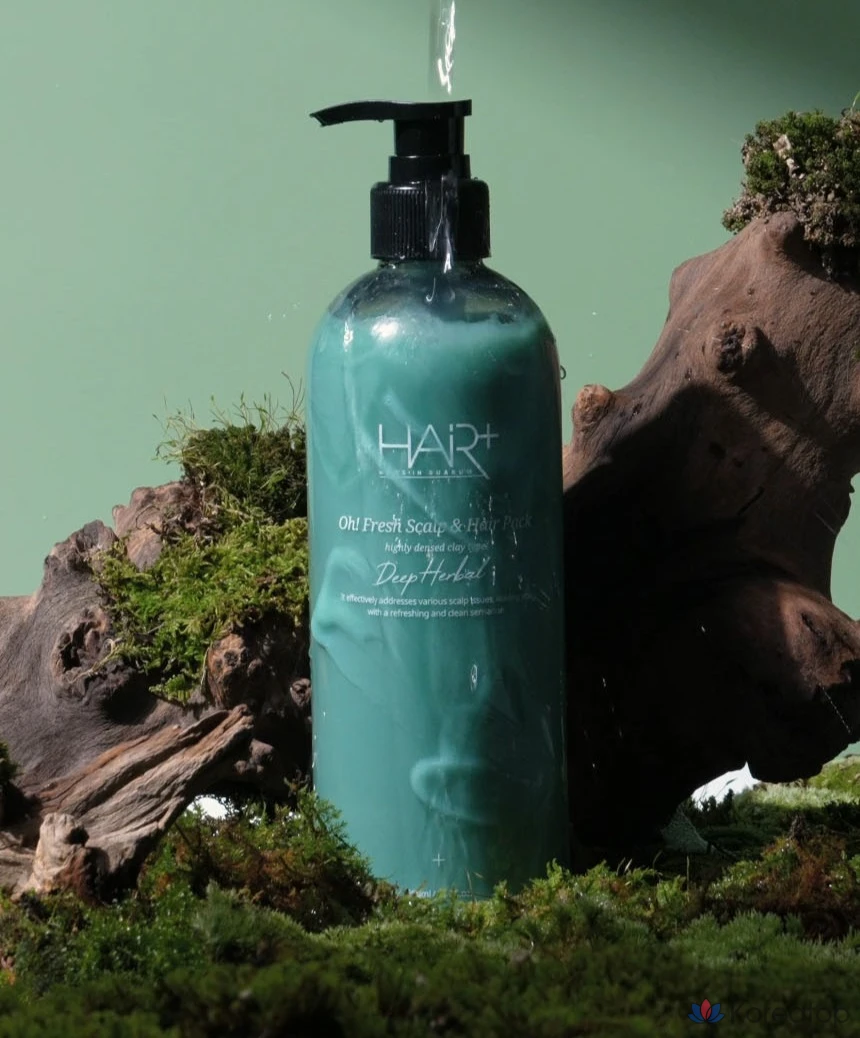 Hair Plus Opresh Deep Herbal Scalp &amp; Hair Pack Fresh Herb Green Scent, 500 мл, 1 шт.
