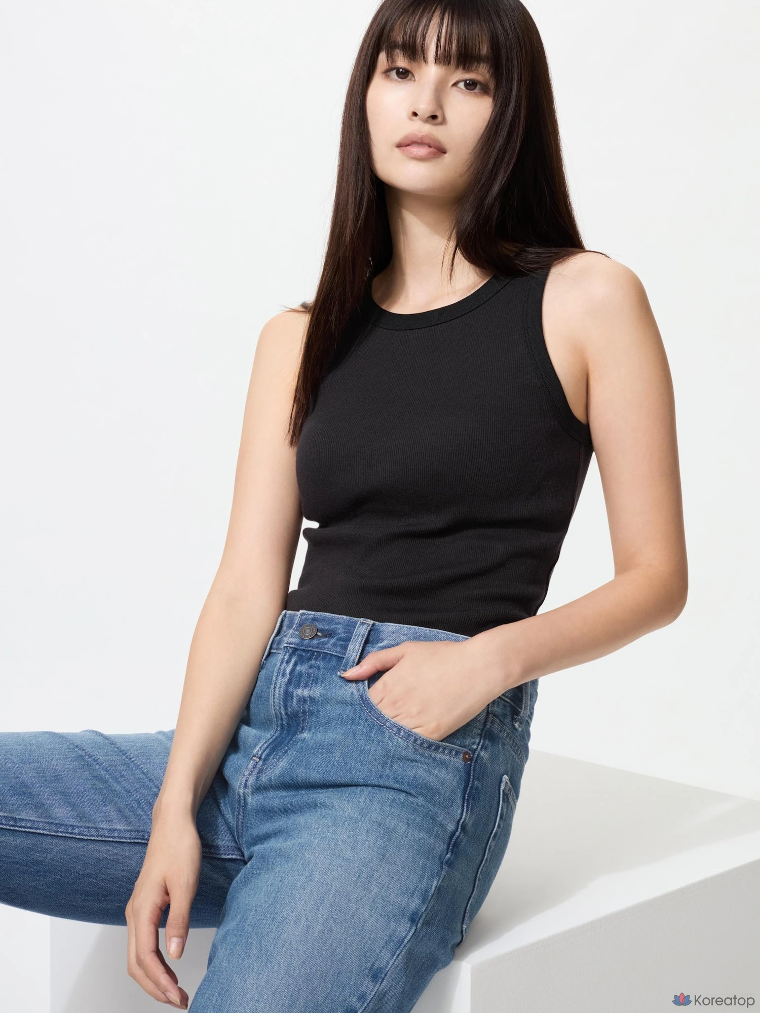 Бра-топ Uniqlo Rib Bra Top