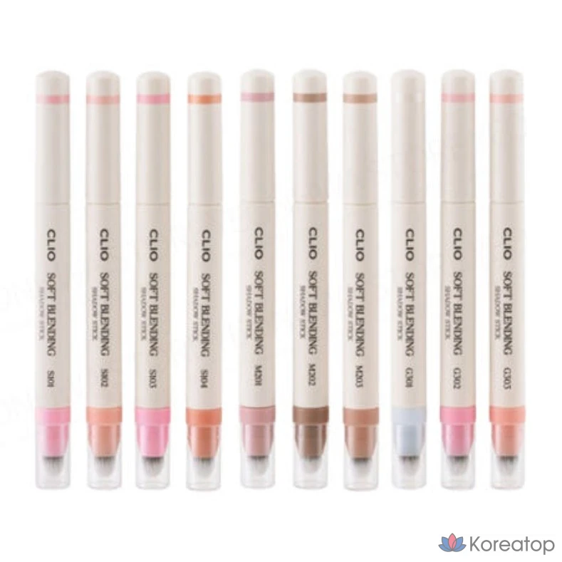 Стик для растушевки теней Clio Soft Blending Shadow Stick, 1+1 Pore In Peony, 1 шт.