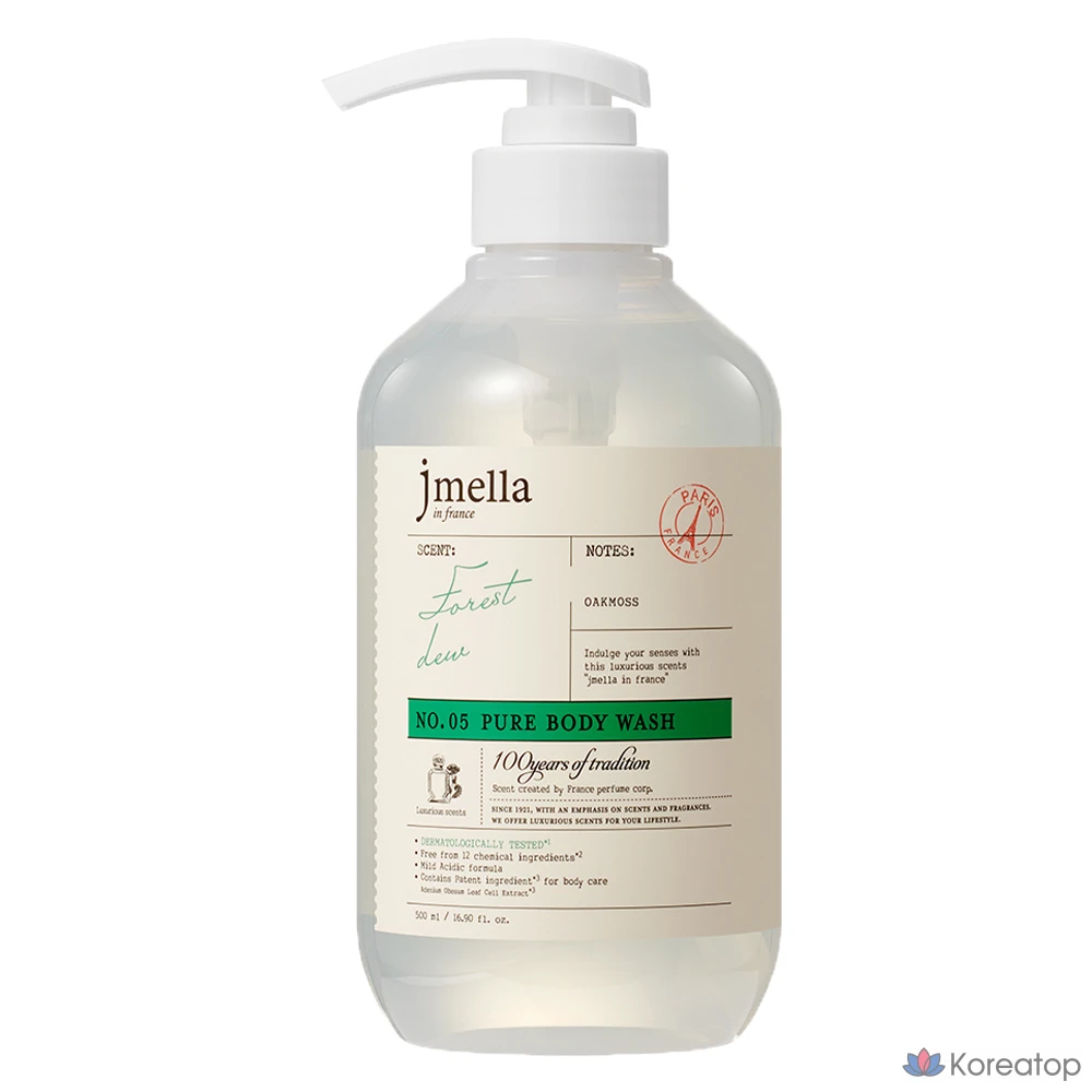 Гель для душа Jmella Pure Forest Dew, 1 шт., 500 мл