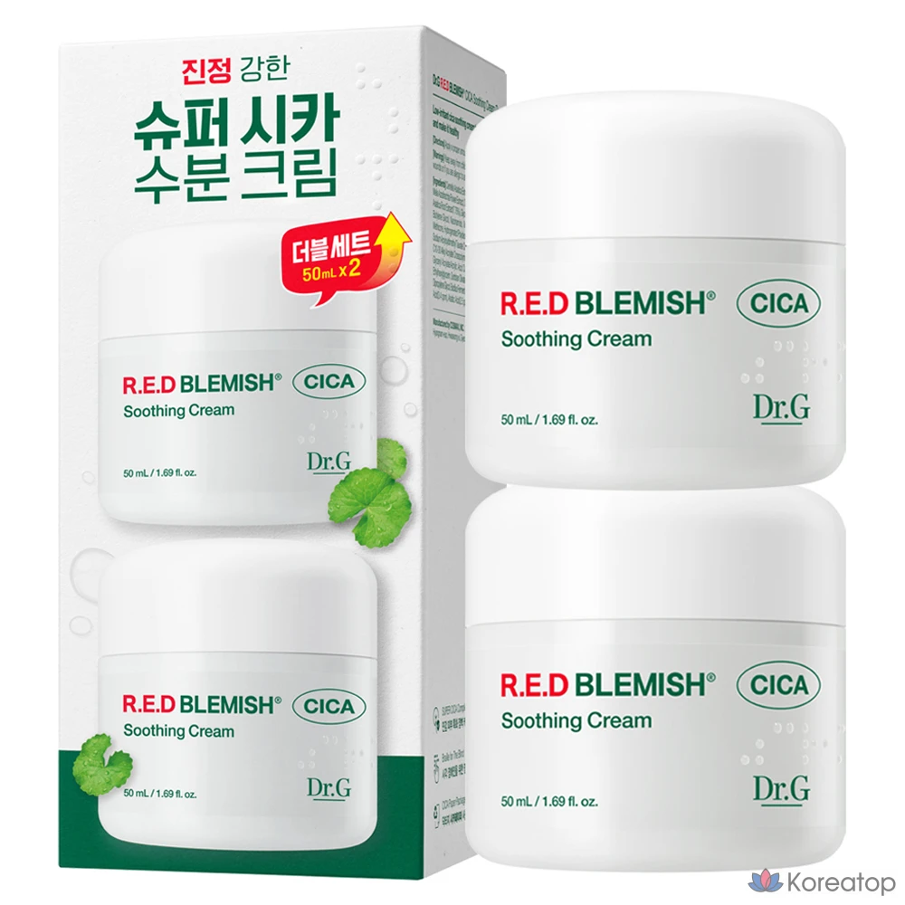 Набор из двух успокаивающих кремов Dr.G Red Blemish Cica Soothing Cream, 100 мл, 1 шт.