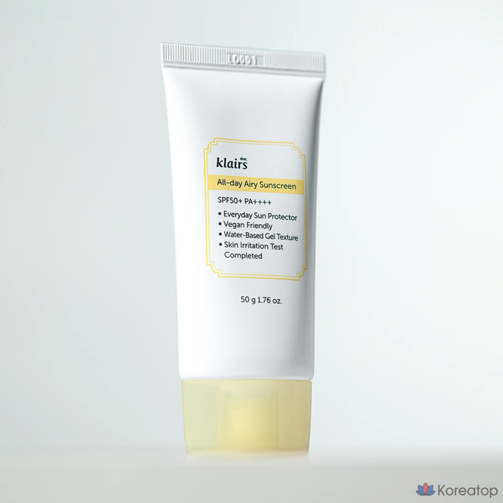 Солнцезащитный крем Dear, Klairs All Day Airy SPF50+ PA++++, 50 г, 1 шт.