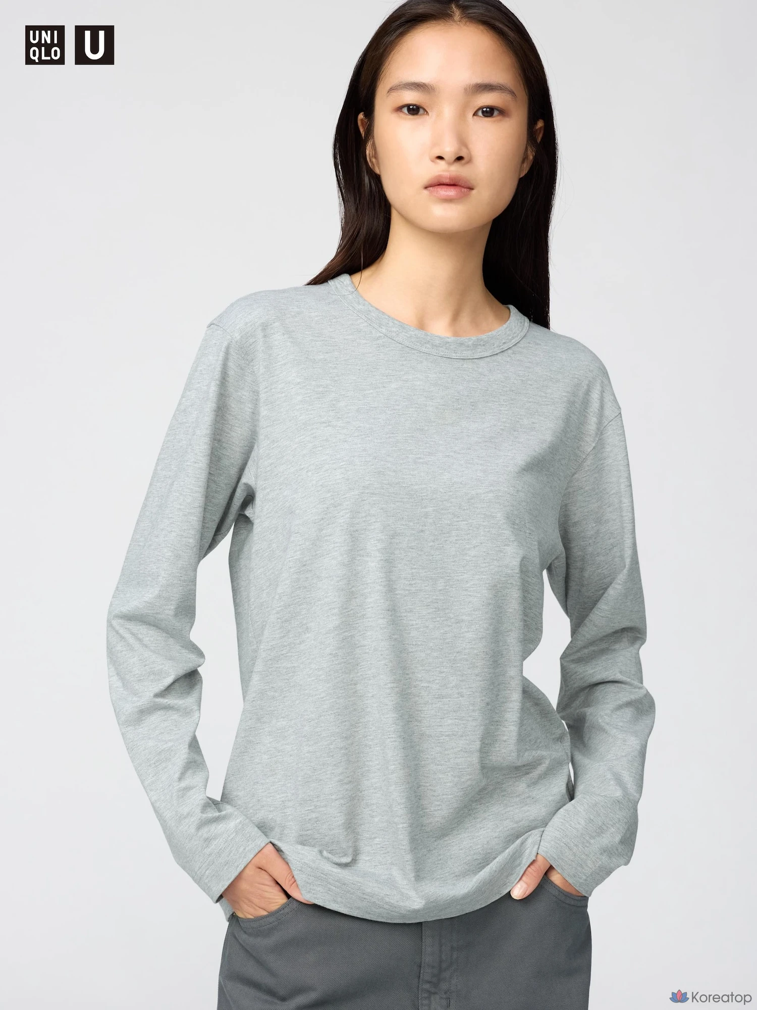 Футболка с длинным рукавом Uniqlo Supima Cotton T