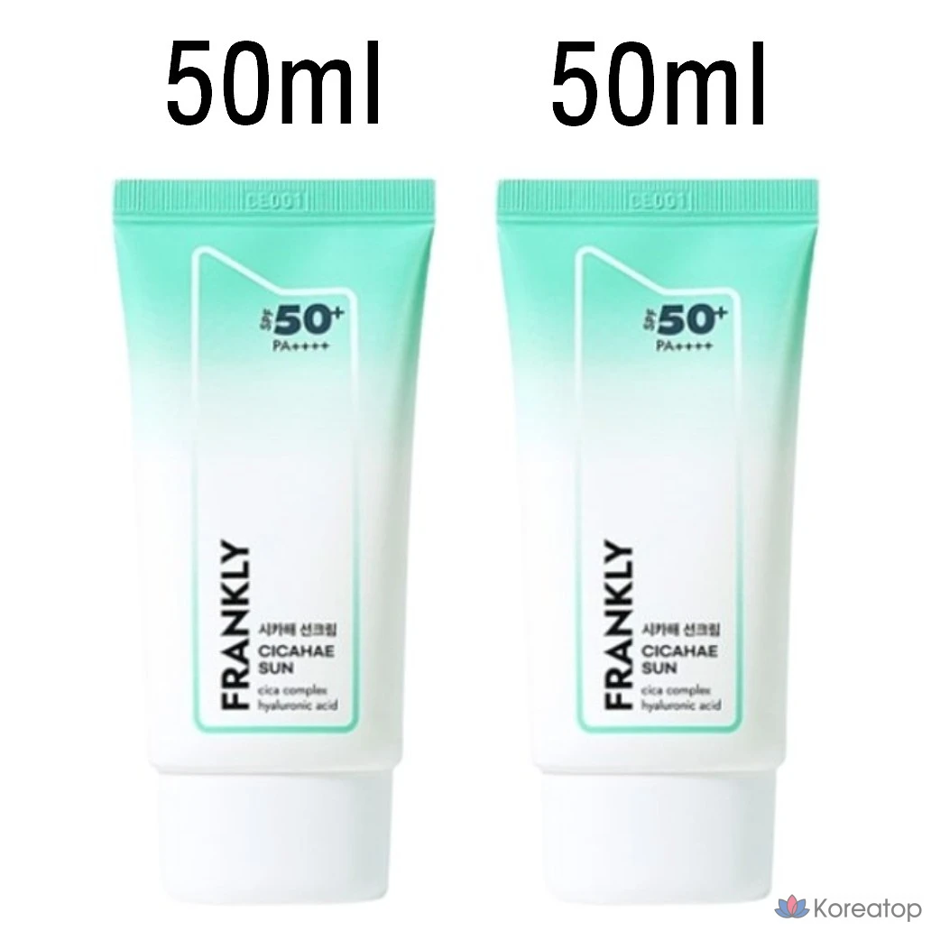 Солнцезащитный крем Frankly Cicahae SPF50+ PA++++, 1 шт., 100 мл