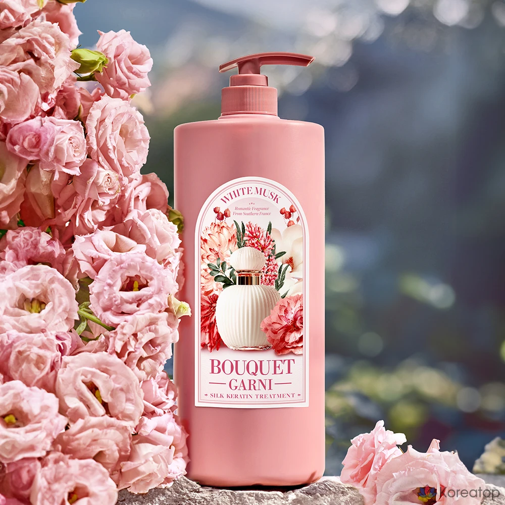 Средство для кератинового лечения Bouquet Garni Silk Keratin Treatment White Musk, 1,5 л, 1 флакон., фото 2