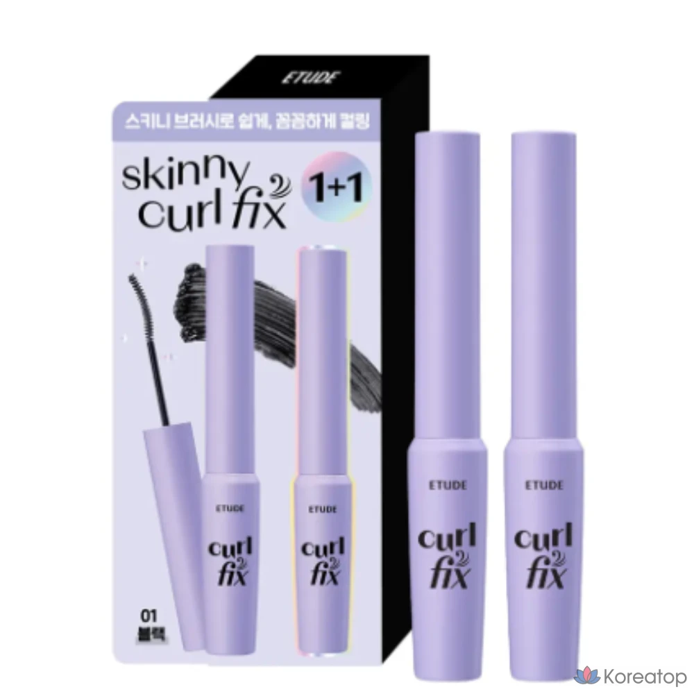 Тушь для ресниц Etude Curl Fix Skinny Mascara, 02 Коричневый, 1 шт., фото 3