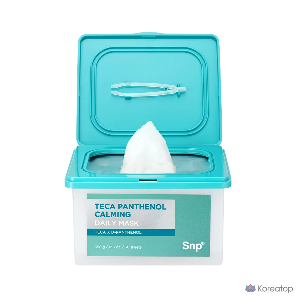 SNP Teca Di-Panthenol Успокаивающая ежедневная маска, 4 упаковки, 30 штук, фото 2