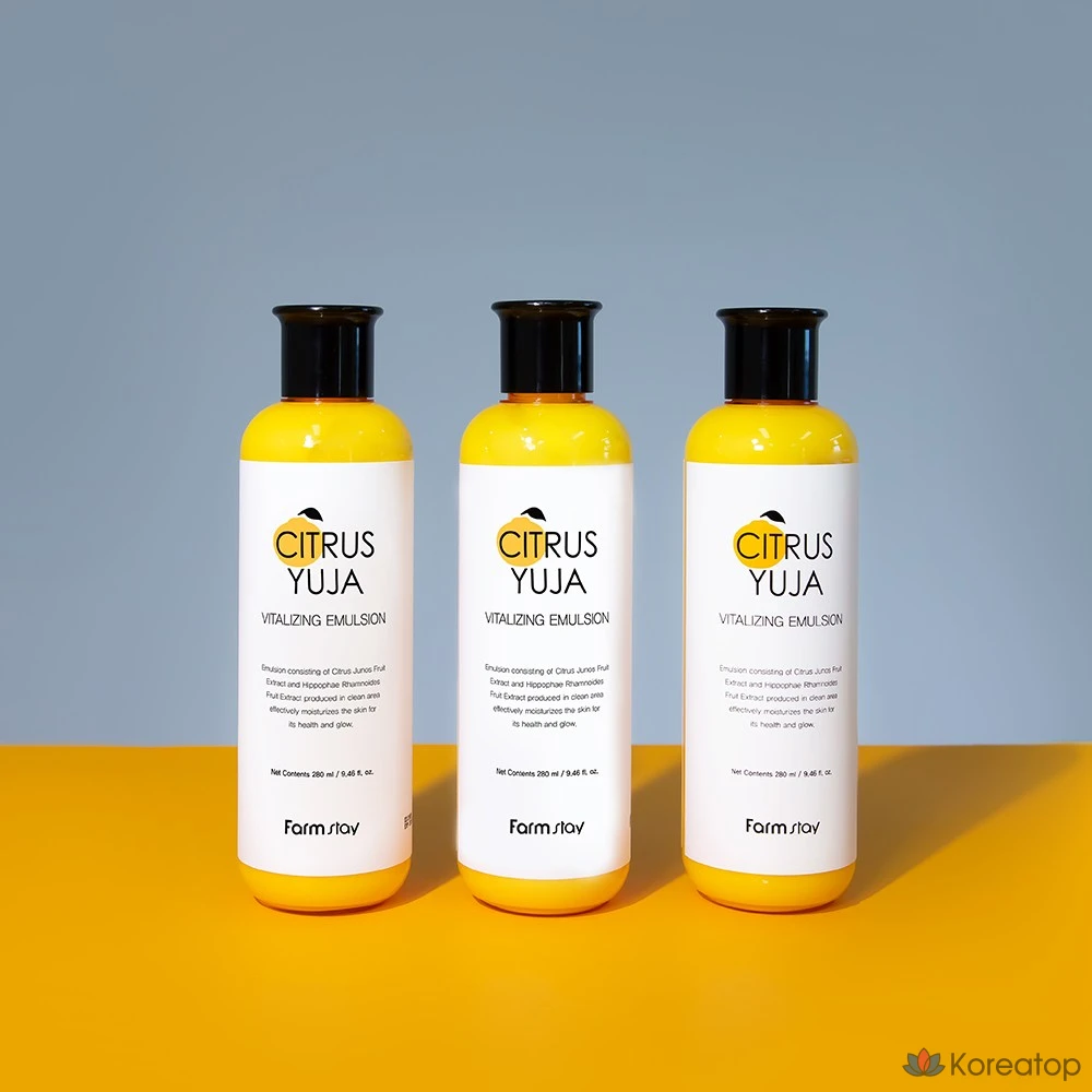 Эмульсия FarmStay Citrus Yuzu Vitalizing Emulsion, 280 мл, 1 шт.
