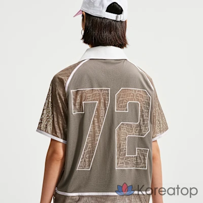 Топ женский Nike Sportswear Lace Polo Jersey Top, фото 2