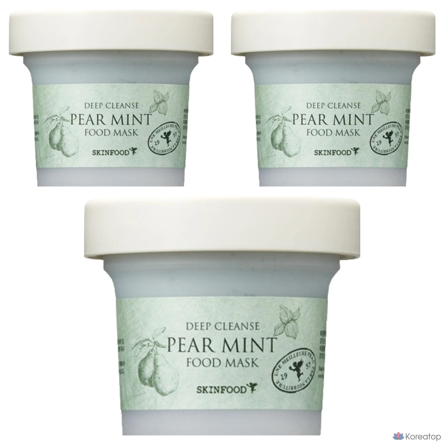Маска для лица Skinfood Fairmint Food Mask, 120 г, 1 упаковка, 3 штуки