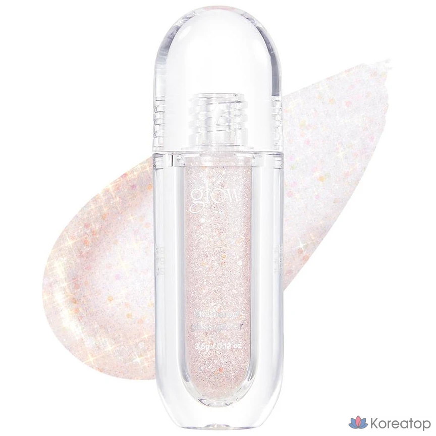 Светящиеся стеклянные блестки, 3,5 г, 1 шт.