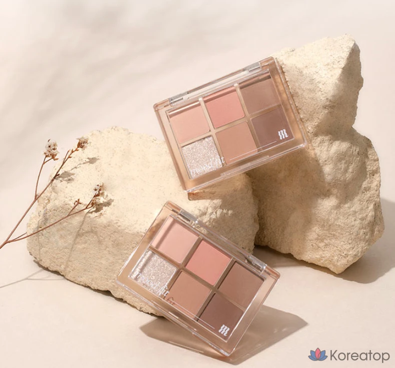 Палетка теней MERZY New Mood Fit, 5,4 г, NM1, смягчающая сухую формулу, 1 шт.