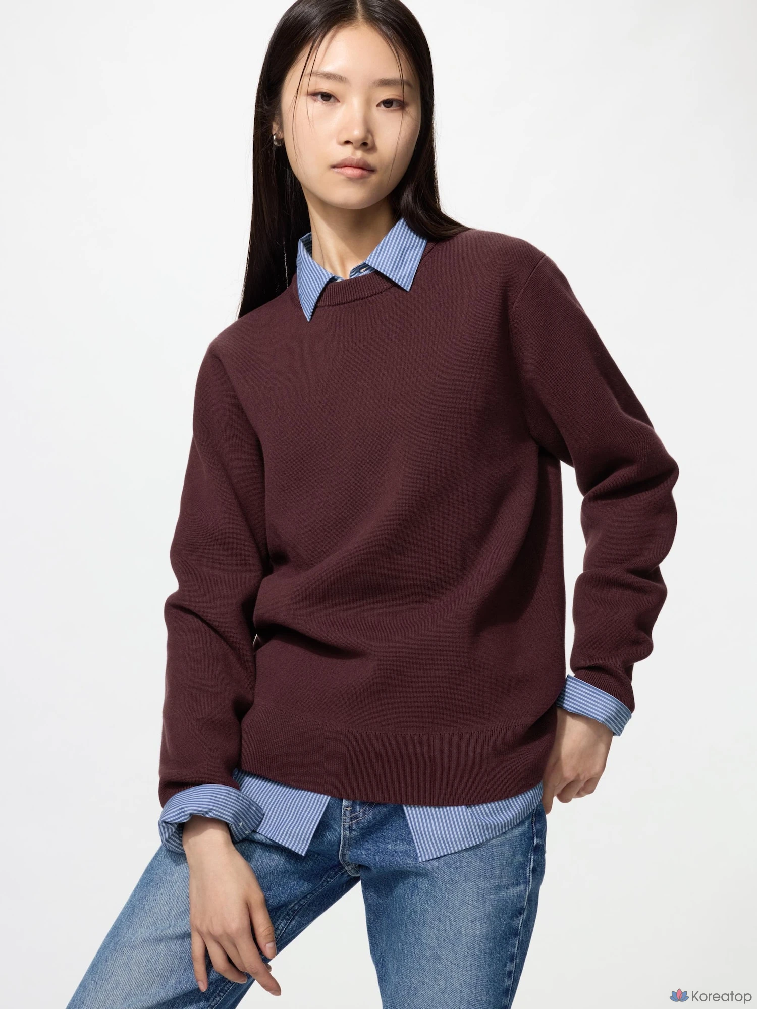 Свитер Uniqlo Washable Milano Rib Crew Neck