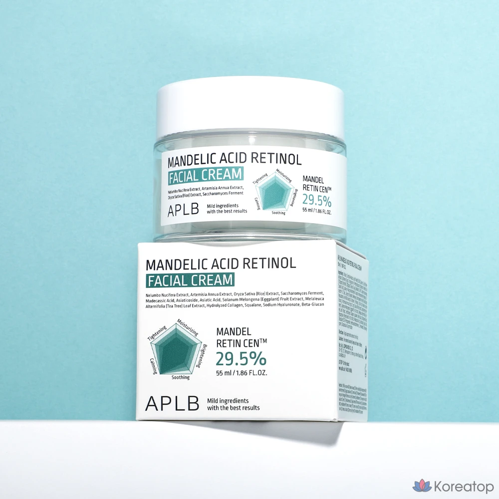 Крем для лица APLB с миндальной кислотой и ретинолом, 55 мл, 1 шт.