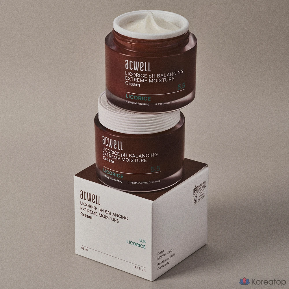 Увлажняющий крем Acwell Licorice Balancing Extreme Moisture Cream, 55 мл, 1 шт.