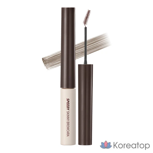 Тушь для бровей Peripera Speedy Skinny Brow, 1 шт., темно-коричневый цвет 02