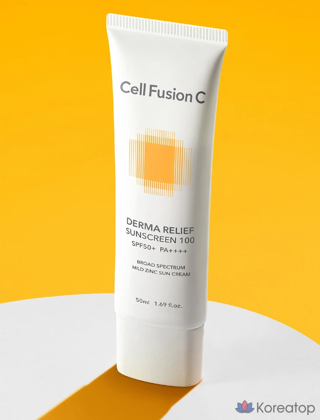 Солнцезащитный крем Cellfusion C Derma Relief Sunscreen 100 SPF50+ PA++++, 50 мл, 1 шт.