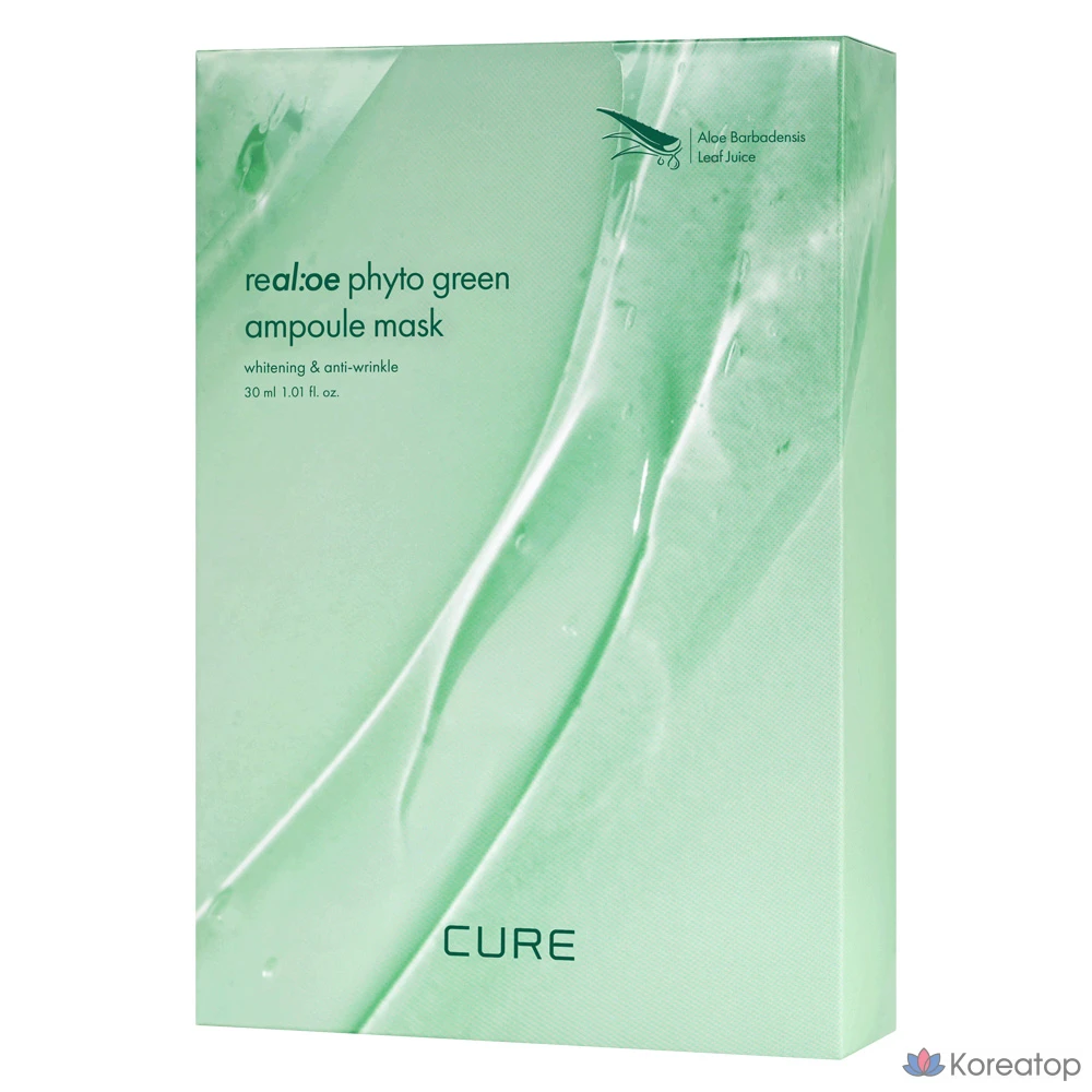 Маска-ампунь KIM JEONG MOON Aloe La Sense Loe Cure Realoe Phyto Green, 10 штук, 1 штука.