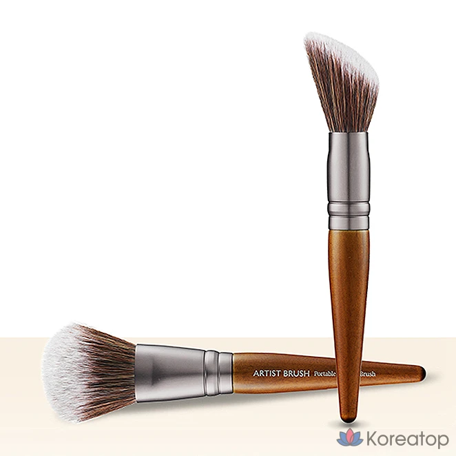 Набор для фиксации макияжа Too cool for school от Rodin Finish Setting Pact 4 г + портативная кисть для контуринга, разные цвета, 1 шт., фото 6