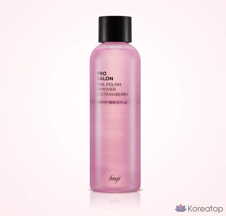 Средство для снятия лака The Face Shop Pro Salon Nail Remover 01 со вкусом клубники, 500 мл, 1 шт.