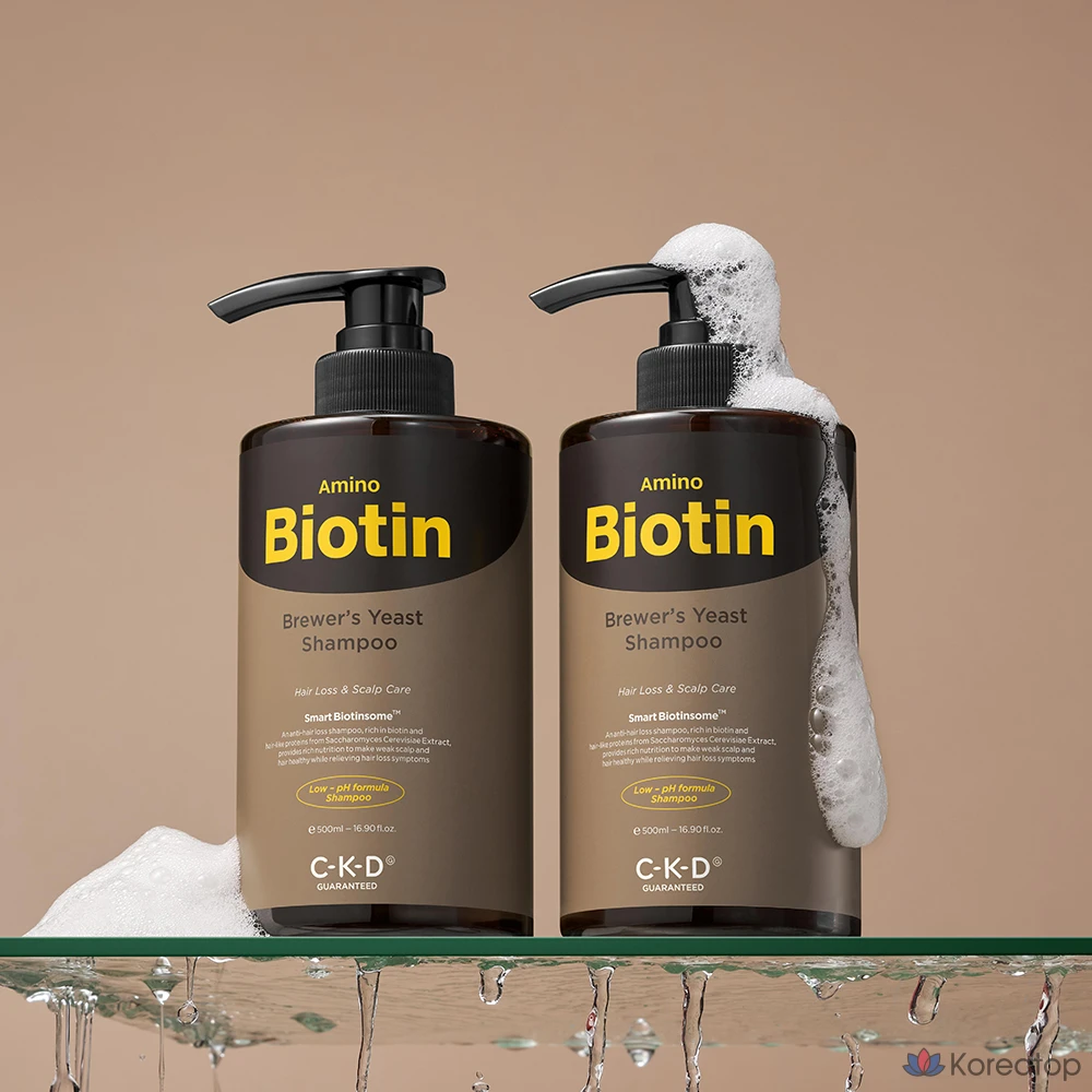 Шампунь CKD с аминокислотами и биотином и пивными дрожжами, 1 шт., 500 мл
