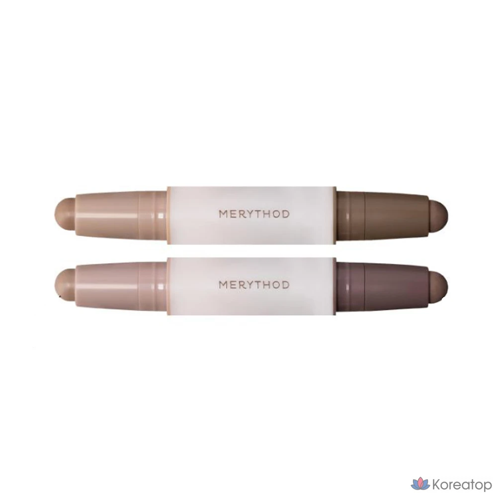 Стик для контурирования Merythod Double Contour Stick 3,3 г, пепельно-серый, 1 шт., фото 8