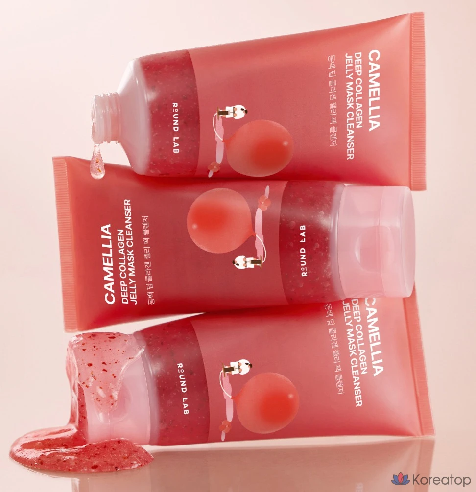 Очищающее средство Round Lab Camellia Deep Collagen Jelly Pack Cleanser, 150 мл, 1 шт.