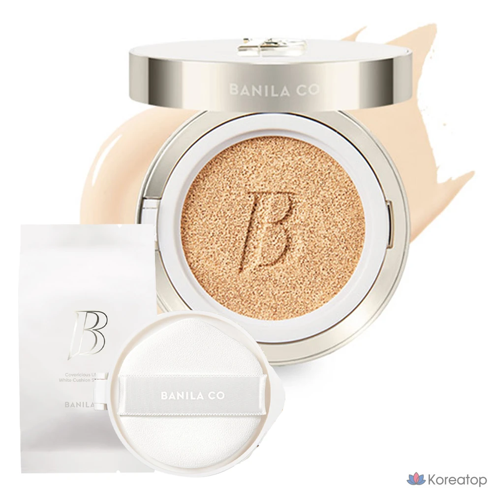 Тональный крем Vanillaco Covericious Ultimate White Cushion Foundation 14 г + набор сменных блоков 14 г, 17 пар, по 1 шт.